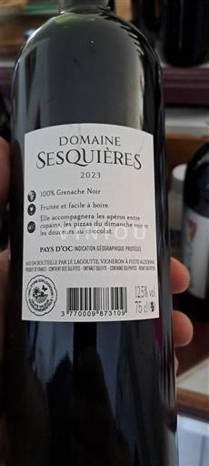 Languedoc y Rosellón País de Oc Domaine Sesquières 2023