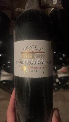 Bordeaux Puisseguin-saint-émilion Château Puisseguin Curat 2015
