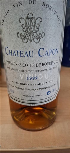 Bordeaux Premières-côtes-de-bordeaux Château Capon 1999