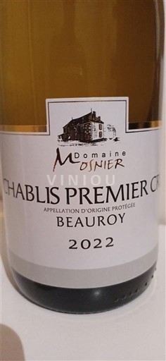 Burgundsko Chablis Premier Cru Domaine Mosnier Beauroy 2022