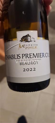 Burgundi Chablis Premier Cru Domaine Mosnier Beauroy 2022