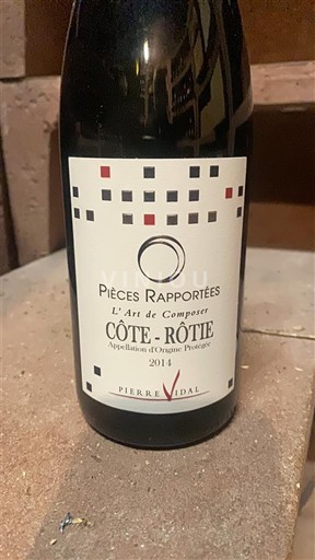Valle del Rodano Côte-rôtie Pierre Vidal Pièces Rapportées 2014