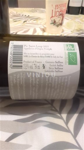 Langvedok Pic-saint-loup Le Chemin des Rêves L'Optimiste 2023