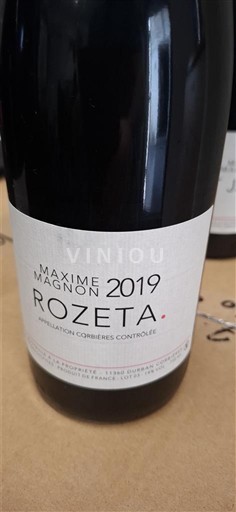 Languedoc Corbières Maxime Magnon Rozeta 2019