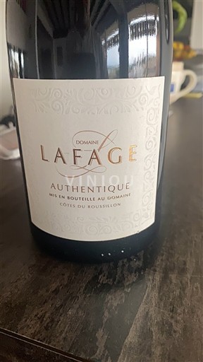 Roussillon Côtes-du-roussillon Domaine Lafage Authentique 2019