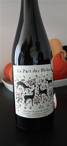 Sydväst Cahors Clos de la famille Baldès La Part des Biches 2023