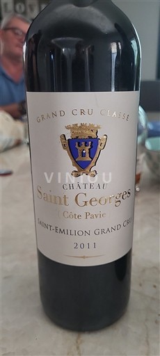 Bordéus Saint-Émilion Grand Cru Grand Cru Château Saint Georges Côte Pavie 2011