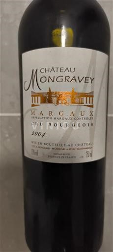 Bordeaux Margaux Château Mongravey 2004