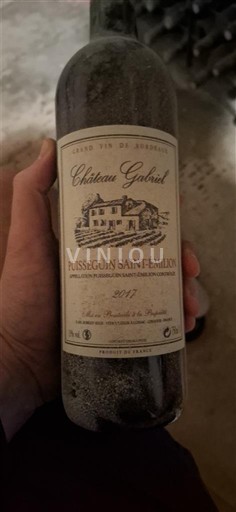 Bordéus Puisseguin-saint-émilion Château Gabriel 2017
