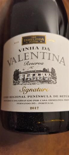 Península de Setúbal Casa Ermelinda Freitas Vinha da Valentina Reserva Signature 2017
