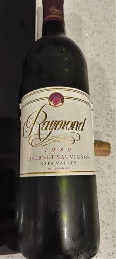 Vùng trồng nho được cấp phép California Napa Valley Raymond 1989