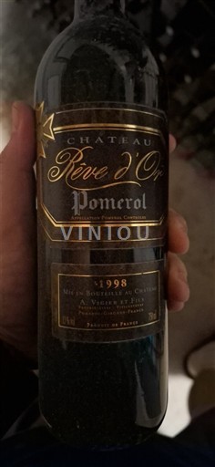Bordeaux Pomerol Château Rêve Or 1998