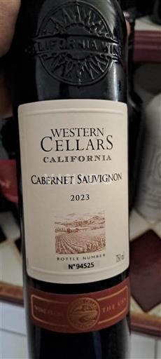 Vùng trồng nho được cấp phép California Không được chỉ định Western Cellars 2023