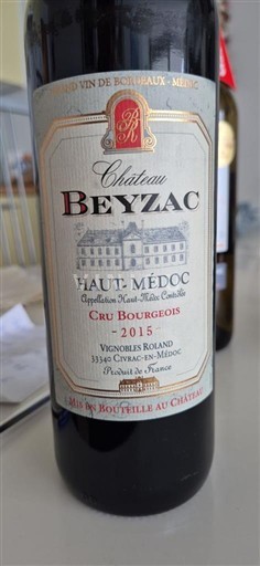 Bordéus Haut-Médoc Cru Bourgeois Château Beyzac 2015