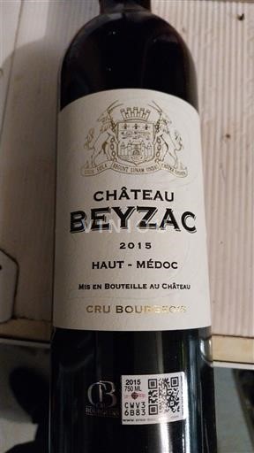 Bordeaux Haut-Médoc Cru Bourgeois Château Beyzac 2015