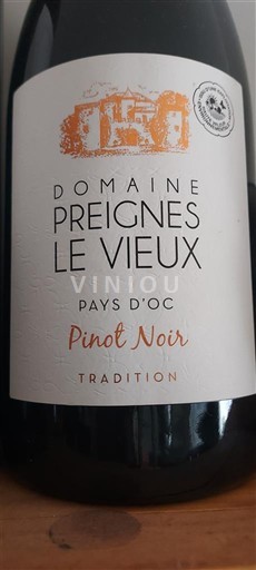 Лангедок та Руссійон Паї д'Ок Domaine Preignes Le Vieux Tradition 2023