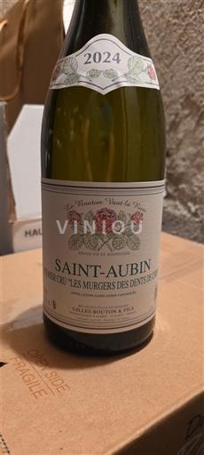 Bourgogne Saint-Aubin Premier Cru Gilles Bouton & Fils Premier Cru Les Murgers des Dents de Chien 2024