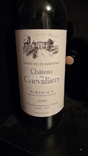 Bordeaux Château Des Chevalliers 2006