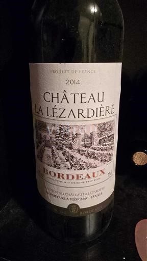 Bordeaux Château La Lézardière 2014