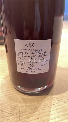 Languedoc Ospecificerad L'Absurd Génie des Fleurs ARC Icke årgångsbetecknad