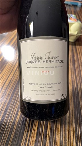 Rhônevallei Crozes-hermitage Yann Chave 2023