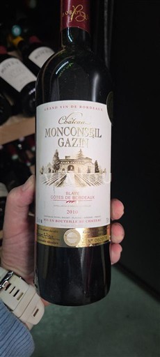 Bordeaux Blaye-Côtes-de-Bordeaux Château Monconseil-Gazin 2019