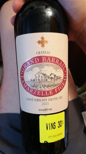 Bordeaux Saint-Émilion Grand Cru Grand Cru Château Grand Barrail Lamarzelle Figeac 2021