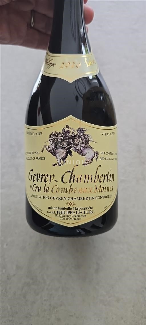 Burgundija Gevrey-chambertin Premier Cru Domaine Philippe Leclerc La combe aux moines 2020