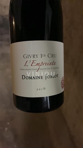 Bourgogne Givry Premier Cru Domaine Joblot L'Empreinte 2019