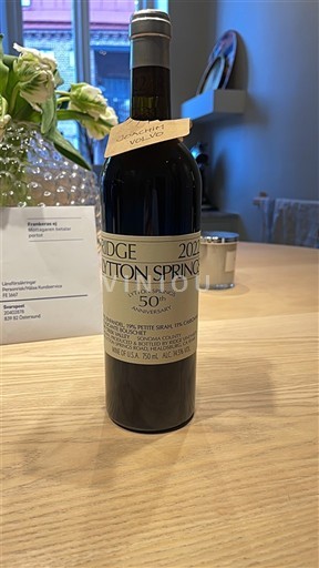 Kaliforniska AVA Dry Creek Valley Ridge Lytton Springs 50th Anniversary 2022