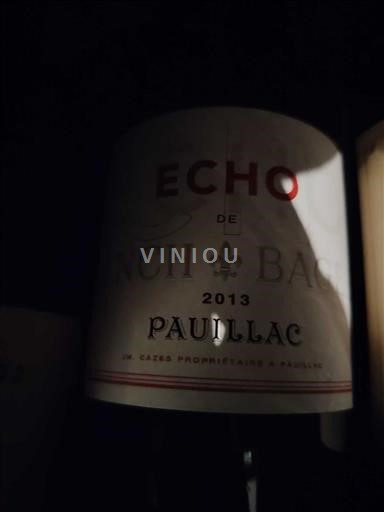 Bordeaux Pauillac Lynch-Bages Echo de Lynch-Bages 2013