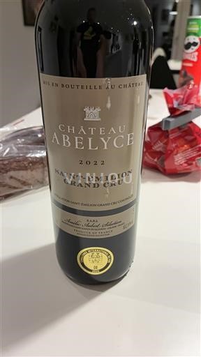 Bordoja Saint-Émilion Grand Cru Grand Cru Château Abelyce 2022