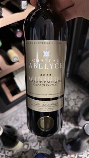 Bordeaux Saint-Émilion Grand Cru Grand Cru Château Abelyce 2022