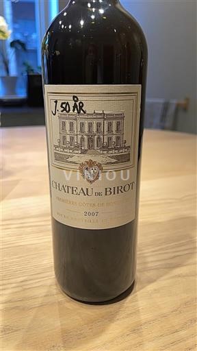 Bordeaux Premières Côtes de Bordeaux Château Birot 2007