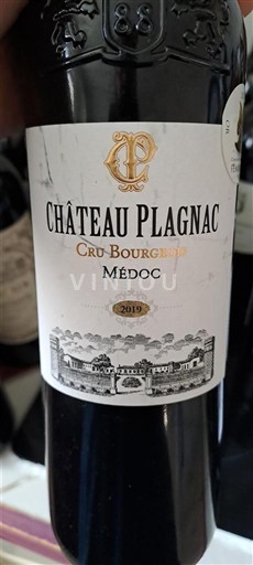 Bordeaux Médoc Cru Bourgeois Château Plagnac 2019