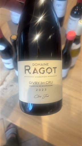 Burgundy Givry Premier Cru Domaine Ragot Clos Jus 2023