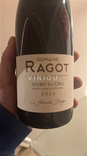 Burgundsko Givry Premier Cru Domaine Ragot La Grande Berge 2022