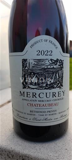Bourgogne Mercurey Château Beau 2022