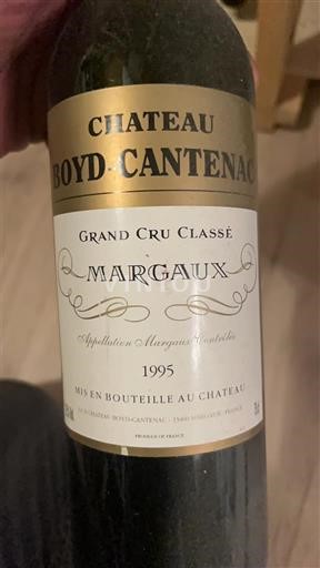 Bordeaux Margaux Grand Cru Château Boyd-Cantenac 1995