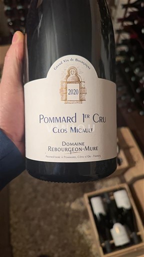 Burgundi Pommard Premier Cru Domaine Rebourgeon-Mure Clos Micault 2020