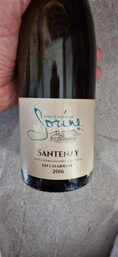 Borgoña Santenay Emma & Christian Sorine En Charron 2016