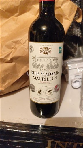 Bordeaux Bois Madame Maurillon 2021