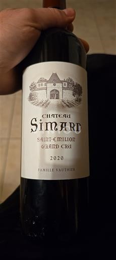 Bordeaux Saint-Émilion Grand Cru Château Simard 2020