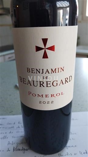 Bordeaux Pomerol Château Beauregard Benjamin de Beauregard 2022