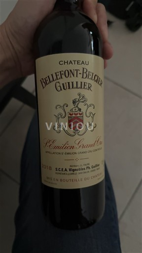 Burdeos Saint-Émilion Gran Cru Grand Cru Château Bellefont-Belcier 2018