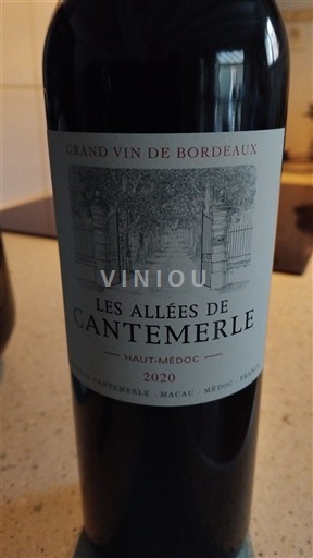 Bordeaux Haut-Médoc Cantemerle Les Allées de Cantemerle 2020