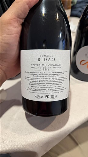 Valle del Rodano Côtes-du-Vivarais Domaine Ridao 2023