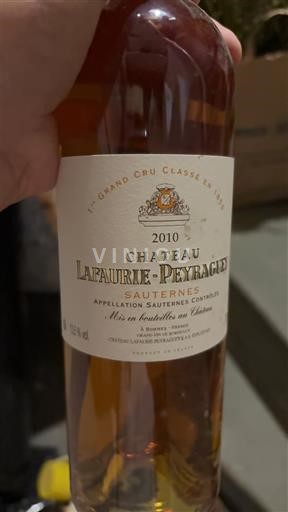 Burdeos Sauternes Premier Cru Château Lafaurie-Peyraguey 2010