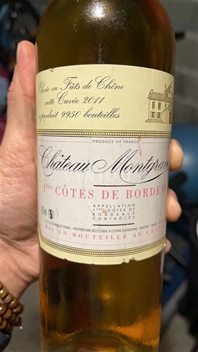 Burdeos Côtes-de-Bordeaux Château Montgravier Élevé en Fûts de Chêne 2011