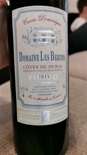 Sud-Ouest Côtes-de-duras Domaine Les Bertins Dominique 2019